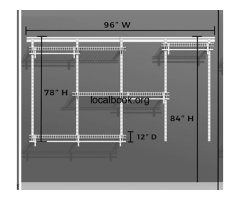 ClosetMaid ShelfTrack Closet Organizer SET Adjustable from 5 to 8 Ft. - 2