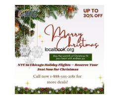NYC to Chicago Holiday Flights – Reserve Your Seat Now for Christmas