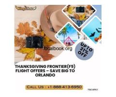 +1-888-413-6950 Thanksgiving Frontier(F9) Flight Offers