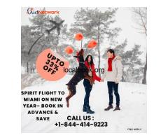 +1-844-414-9223 Spirit Flight to Miami on New Year