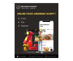 Best Online Food Ordering Script Company - Become Vendor